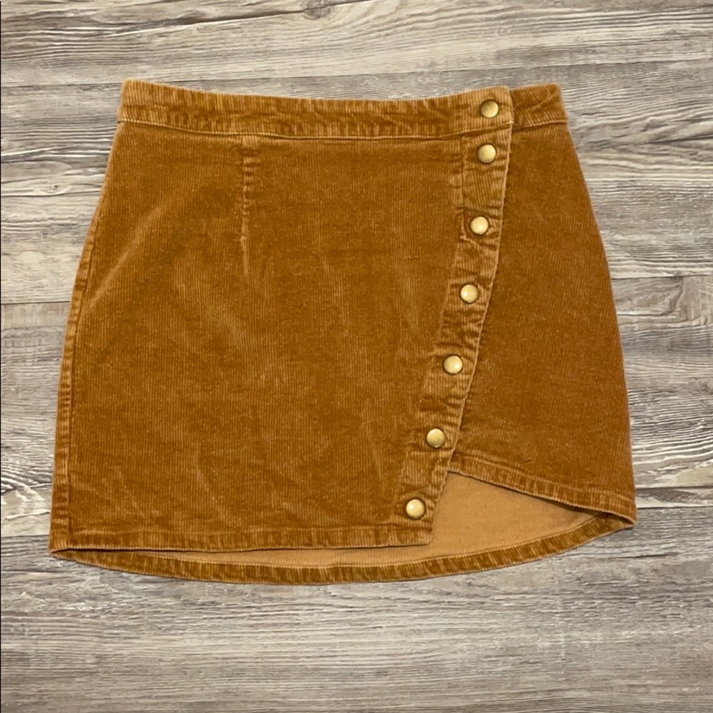 Tobi Camel Mini Skirt
